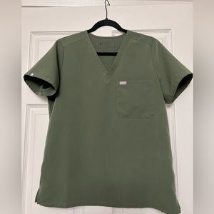 FIGS Catarina Moss Scrub Top - Medium